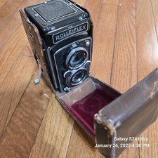 Rolleiflex 3.5A TLR MX Type 1 Camera Schneider Xenar 75mm  Leather Case