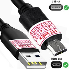 Cavo dati ad alta velocità cavo di ricarica cavo micro USB per Motorola Xoom 2 MZ615 Wifi