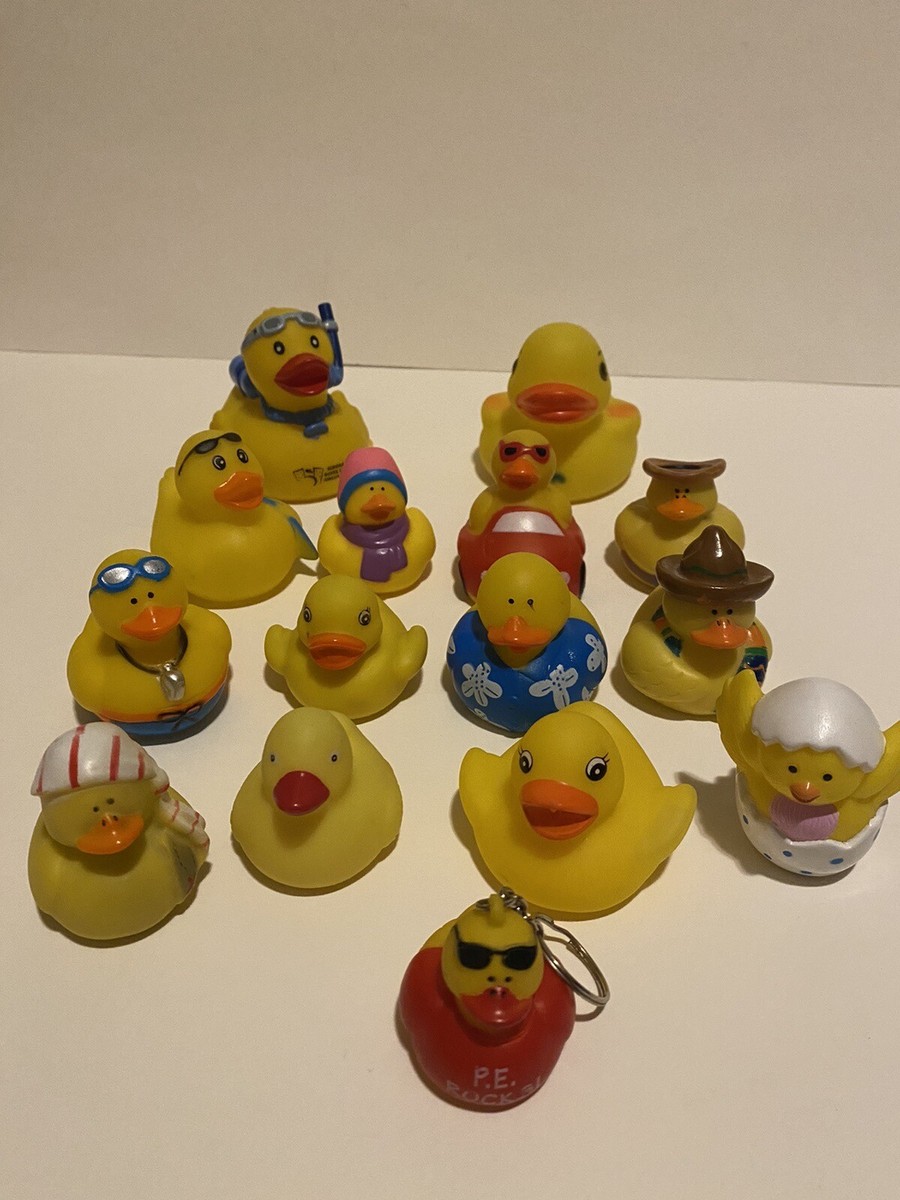 Rubber Duckies Various Assorted Styles Types Sizes & Brands lot of