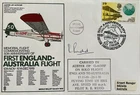 First England - Australia flight 50th anniversary ‘Rudd’ signed