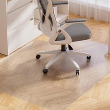 Yecaye Desk Chair Mat for Hardwood Floor, 48"×36" Office Chair Mat, PVC Com