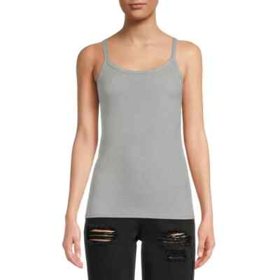 No Boundaries Ribbed Cami Heather Grey Juniors Plus  Size  XXXL/3XG (21)