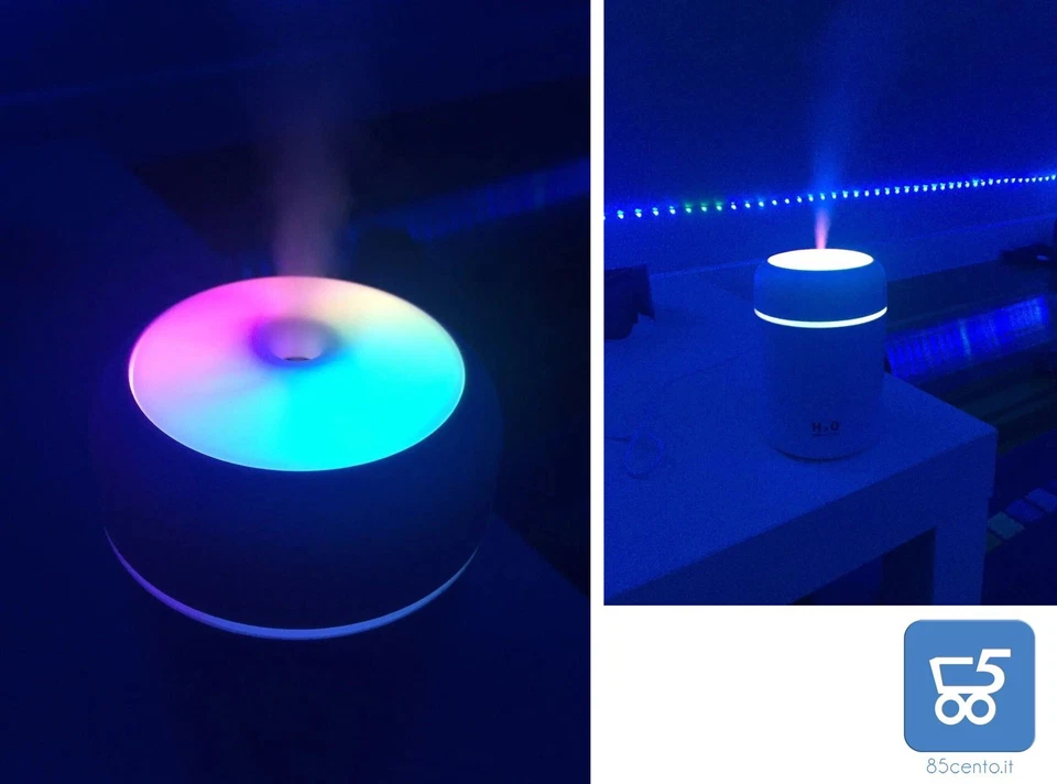 Mini Umidificatore da Scrivania Casa Ufficio Spegnimento Automatico USB Rosa - Immagine 3 di 3