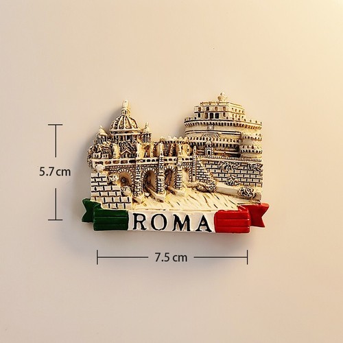 Italien Rom Sammlerstück Tourist Tourismus Souvenir Harz Kühlschrankmagnet Handwerk Geschenk - Bild 4 von 5