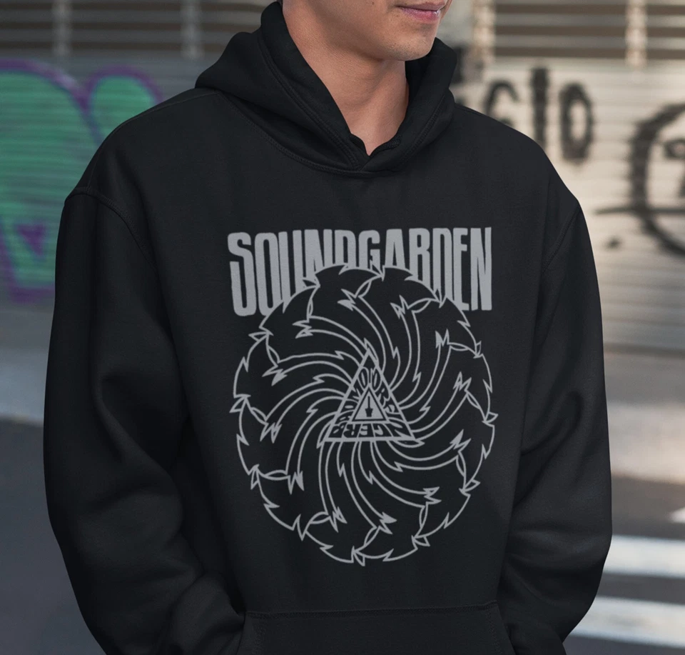 Soundgarden Hoodie Badmotorfinger Chris Cornell Rockband Seattle Grunge Shirt - Image 2 of 4