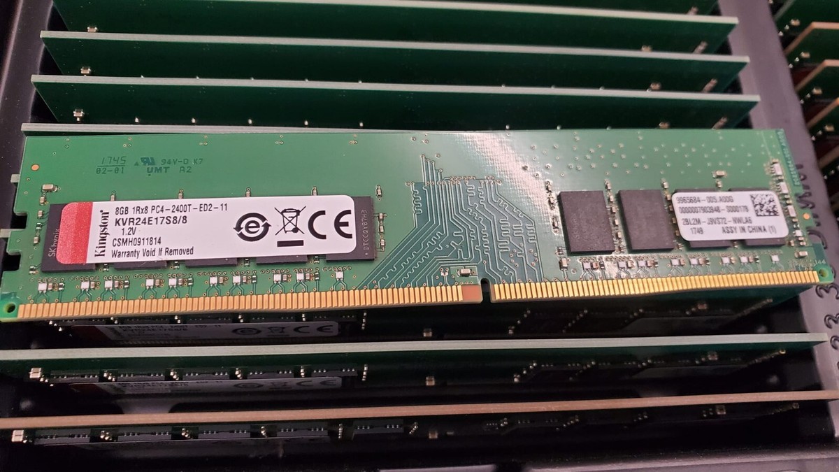 128GB DDR4 KIT 16X (8GB DDR4 PC4-19200E ECC UDIMM Kingston