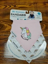 Bazzlebaby Bandabib Bandana Style Drool Bib New unicorn and rainbow 