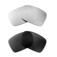Walleva Titanium Black Polarized Lenses For Smith Optics Outlier XL Sunglasses