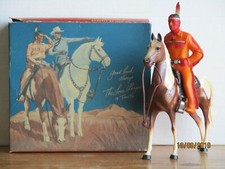 VINTAGE 1950's HARTLAND LATER VERSION TONTO and SCOUT w/ORIGINAL BOX COMPLETE 