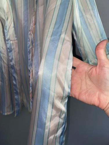 Pale Blue Pink Stripe INNER MOST by Sears Robe Possible Vtg - Picture 8 of 12