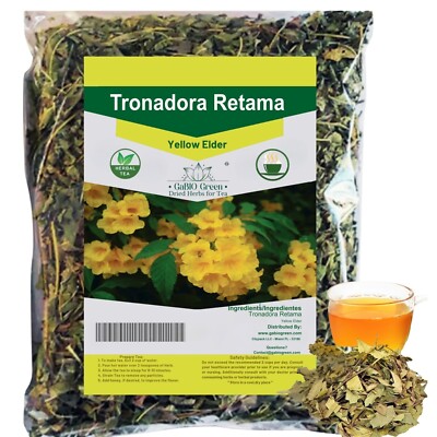 Tronadora Retama, tronadora tea, yellow elder herbs, tronadora hierba