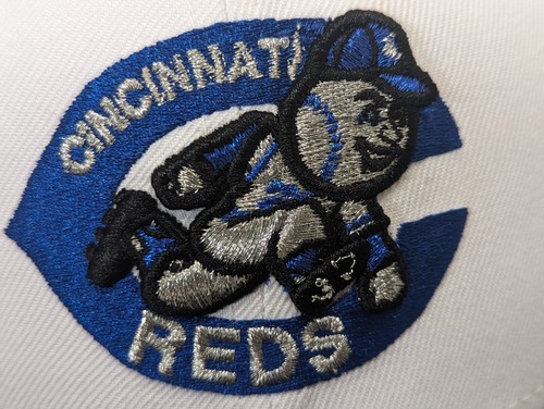 Cincinnati Reds MLB Cooperstown White Blue Black 59fifty Hat Cap New Era 7 3/8 - Picture 3 of 16
