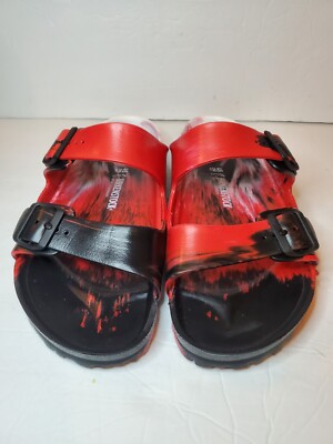 BNWOB Mens Birkenstock Arizona EVA Multi Color Black White  display picture 1