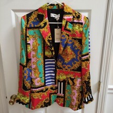 NWT Mango Barroque print blazer Size Women's M