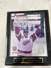 Steve Yzerman Stanley Cup photo mounted on a plaque with engraved nameplate — photo 1