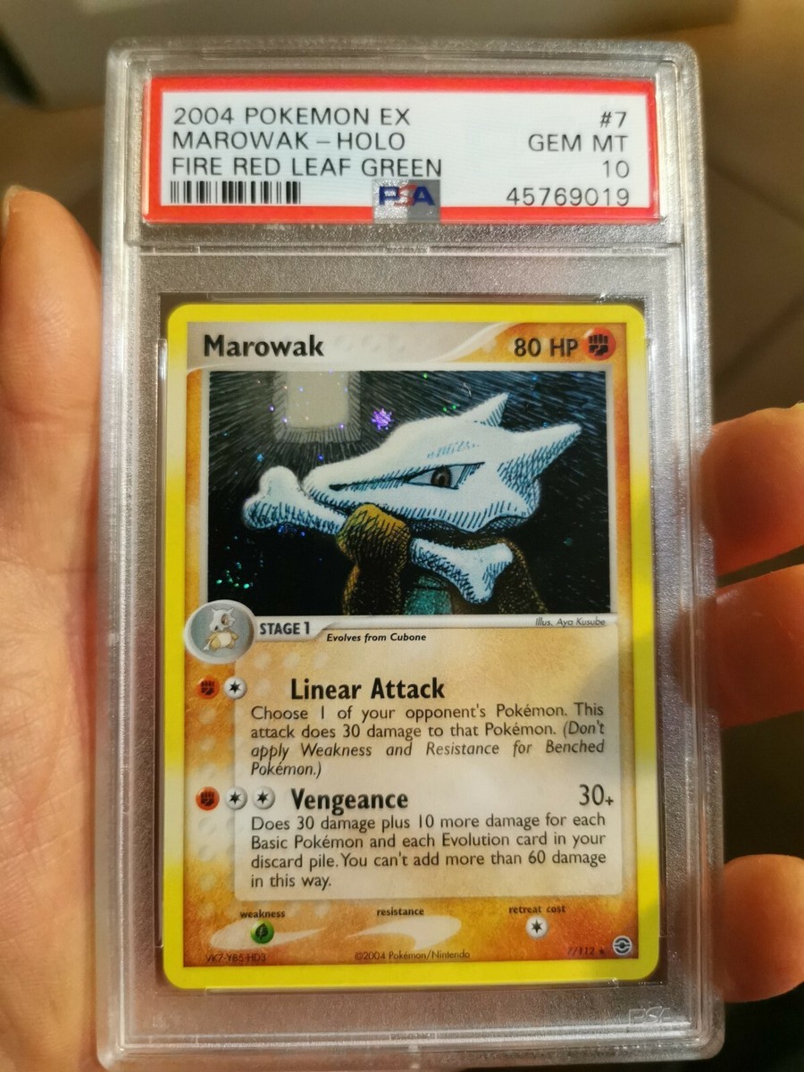 2004 Pokèmon EX Marowak Holo Fire Red Leaf Green Psa 10 Gem Mint