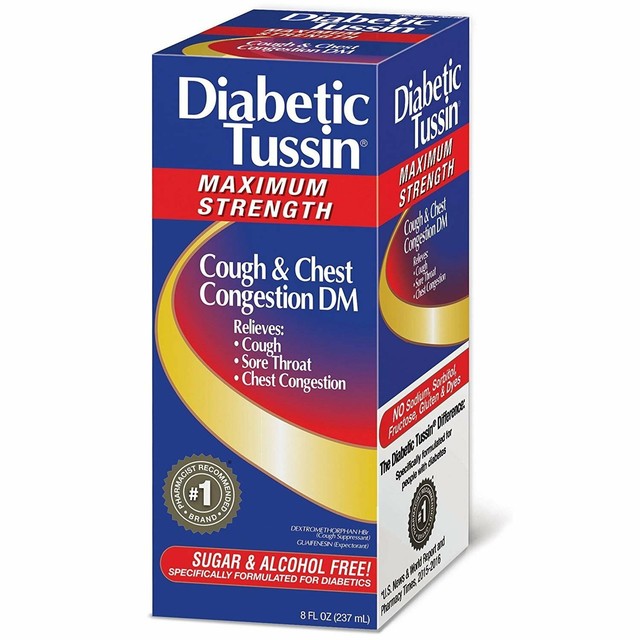 Diabetic Tussin Cough & Chest Congestion DM Liquid Max
