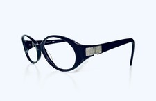 Liz Claiborne Oval Black Acetate Frames W Crystals On Temples L507S 55 16 130