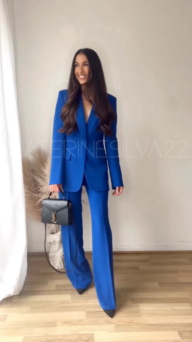 Share 56+ royal blue trousers zara in.cdgdbentre