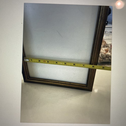 Vintage gold tone ornate metal tabletop double picture frame 9”x 11” - Picture 7 of 9