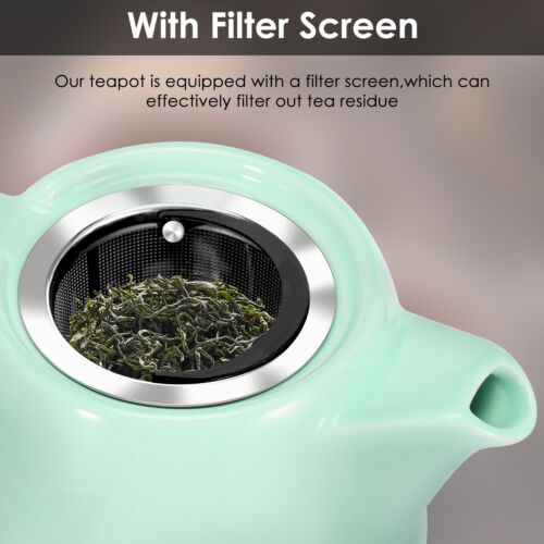 550ml Ceramic Teapot Jug With Infuser Coffee Tea Leaf Herbal Pot AU⇕ - Picture 3 of 19