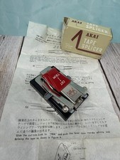 Vintage AKAI Tape Splicer AS Model w/ Box Instructions Japan Reel-to-Reel Cutt