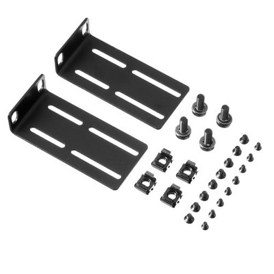 Rack Mount Kit Universal 19 inches (width) x 1U or 2U (height), Black 