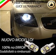 COPPIA LUCI DI POSIZIONE 5 LED AUDI TT 8N H6W CANBUS 100% NO ERROR