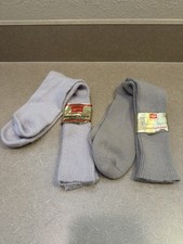 2 pair vintage Hanes Red Label Country Squire Tan Khaki Socks Men's 10-13 NWT