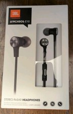 JBL by HARMAN Factory Sealed Synchros E10 Stereo In-Ear Headphones Black NIB
