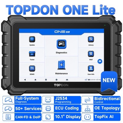  2026 TOPDON ONE Lite OBD2 Scanner Bluetooth Bidirectional Car Diagnostic Tool