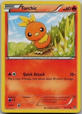 Torchic 12/111 Common XY - Furious Fists LP Pokemon Card