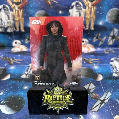 Osha Aniseya Star Wars Topps Chrome 2025 Dathomir Red Wave Refractor /5 #140