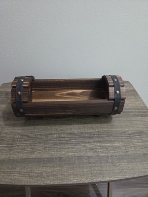 Solid Fir Wood Planter Box Rustic Indoor/Outdoor Garden Planter