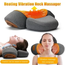 Electric Home Pro traction Massager Orthopedic Cervical Neck thera pillow Heat