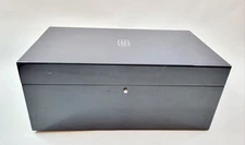 Harry Winston Dark Wood Watch Storage Display Box Black Brown Missing Interior