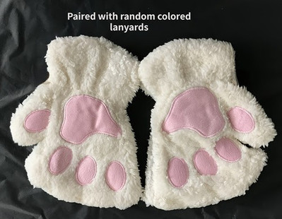 Cat Paw Gloves Soft and Cozy Quick Ship US Seller   Fingerless 