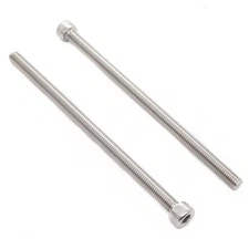 binifiMux 4pcs M8 x 180mm - 1.25mm Pitch Hex Socket Cap Bolts Screws 304 Stai...