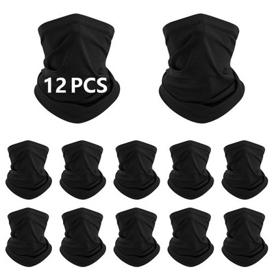 12 PCS neck gaiters for men women Face Mask One Size, 12 Pcs Neck Gaiter 