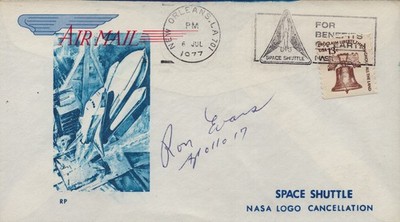 RONALD E. EVANS - COMMEMORATIVE ENVELOPE SIGNED