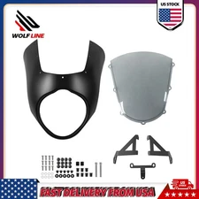 WOLFLINE Windshield Fairing Headlight Cowling for Kawasaki Vulcan 650 2015-2025