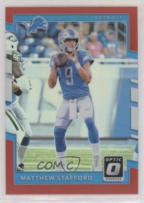 2017 Donruss Optic Red Prizm 74/99 Matthew Stafford #94 2t9