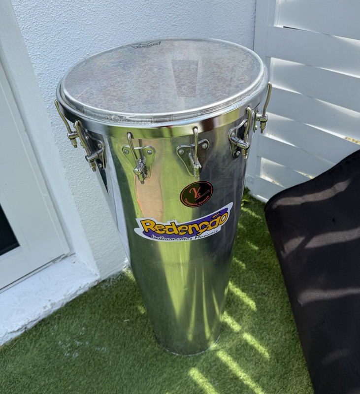 Timbau timbal Brazilian Drum 14in w/ Remo Drumhead, 28in H, 20lb