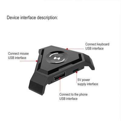 Keyboard Mouse Adapter For PUBG Game Console Accessories With PC Gaming