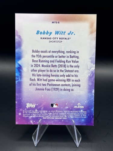 Bobby Witt Jr. Lot (2) | Mystical Insert + Topps | Kansas City Royals | NM - Picture 7 of 13