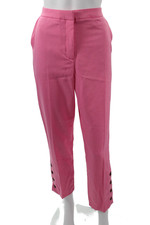Asos Women Ankle Cropped Dress Pants Pink Size 6