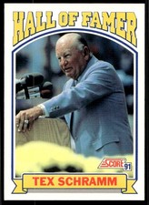 1991 Score Tex Schramm Dallas Cowboys #673