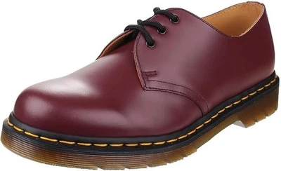 Dr. Martens 1461 3-Eyelet Cherry Red Unisex Leather Lace-up Shoes
