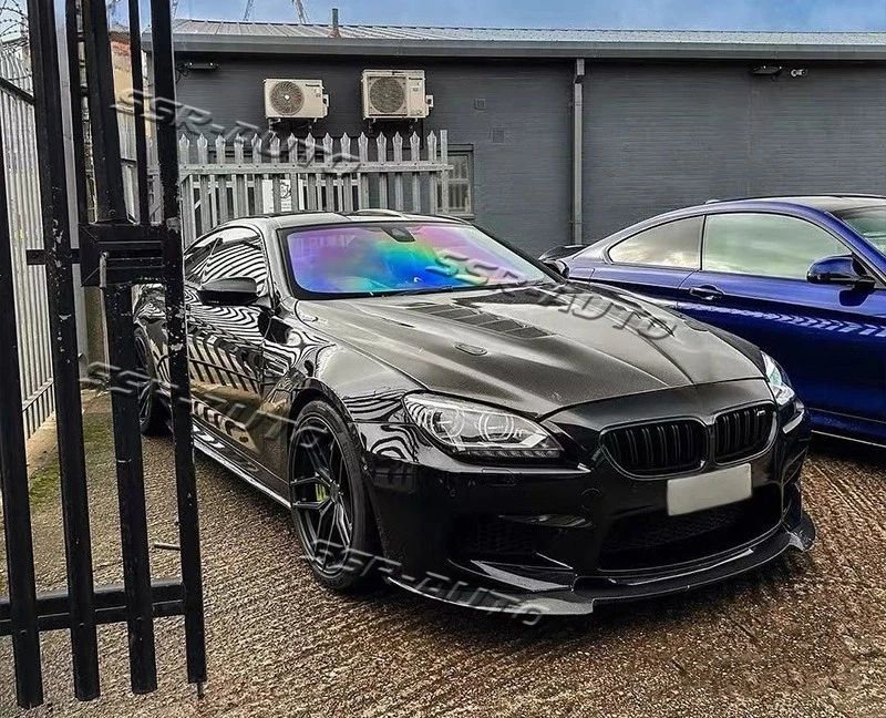 Real Carbon Fiber Front Hood Vented Bonnet Cover For BMW 6 Series M6 F06 F12 F13 - Image 4 of 4