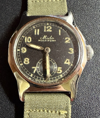MIDO Multifort Military Typ Uhr - Vintage Watch 40er Jahre
